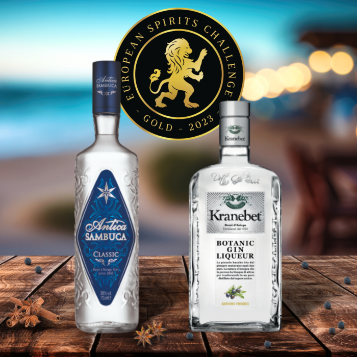 ROSSI D’ASIAGO: ANTICA SAMBUCA AND KRANEBET ARE GOLD AT THE EUROPEAN SPIRITS CHALLENGE 2023