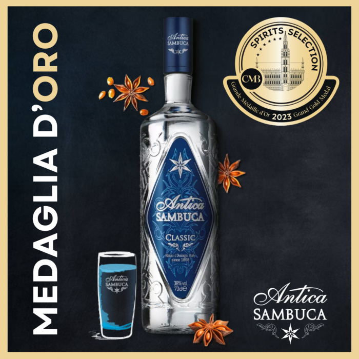 ANTICA SAMBUCA CLASSIC È GRAN MEDAGLIA D’ORO AL CONCORSO SPIRITS SELECTION 2023